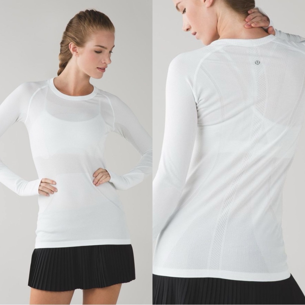 * Lululemon swiftly tech long sleeve 2.0 white size 2